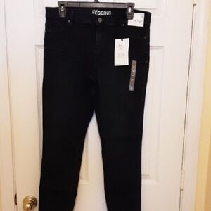 New York & Company Dark Navy Deim Leggings